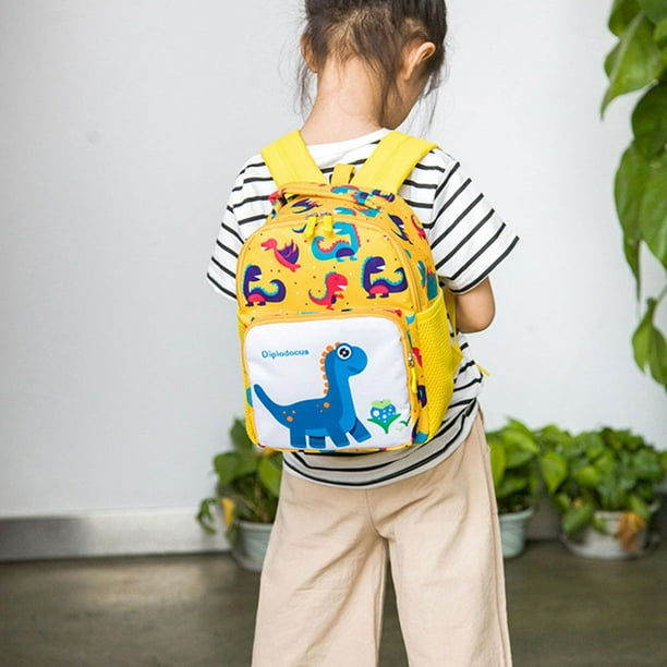 Mochila escolar para niños, bebés, niños, dibujos animados, dinosaurio, Animal, niño pequeño