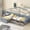 Gray#3, variant on Twin Size Adjustable Bed Base, Twin Size Wooden Captain Bed with Built-in Bookshelves,Three Storage Drawers and Trundle, White Wash, White Washed Bed Frames,Pine Platform Bed Frames