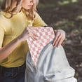 thumbnail image 5 of FORMRS 13-13.3 inch Laptop Sleeve Case Soft Carrying Quilted Computer Bag Cover, Pink White Checked Pattern, 5 of 7