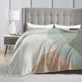 thumbnail image 5 of ZNDUO Lightweight Microfiber Bed Blanket, Watercolor Mountain Range Art Pattern Super Soft Flannel Cozy Throw Blankets, 40"x30", 5 of 8