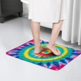 thumbnail image 4 of Colorful Rainbow Tie Dye Spiral Flannel Non Slip Door Rugs,Washable Door Mats Indoor,Decorative Door Mats,Dirt-Resistant and Absorbent Doormat for Entrance,Bedroom,Kitchen,Bathroom,31.5"x17", 4 of 4