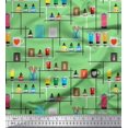 thumbnail image 1 of Soimoi Polyester Crepe Fabric Paper Boat Art & Craft Decor Fabric Printed Yard 52 Inch Wide, 1 of 3