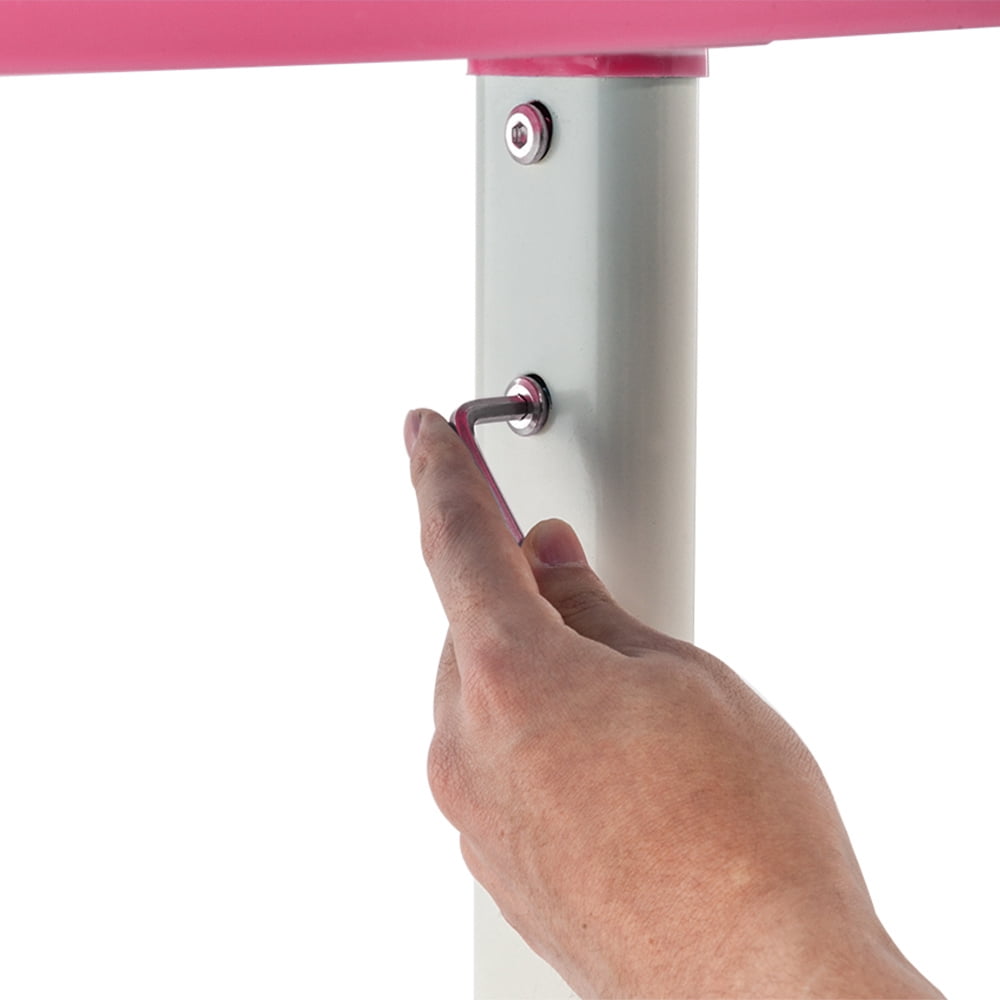 Kepooman Student Children Desk, Height Adjustable Kid's School Desk Set Set with Chair, Pink Kepooman Student Children Desk, Height Adjustable Kid's School Desk Set Set with Chair, Pink