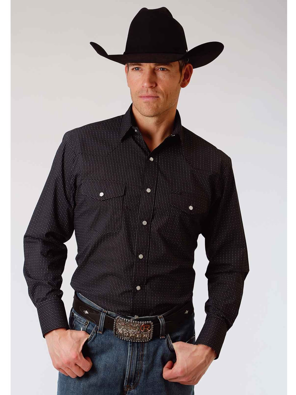 black western style shirt