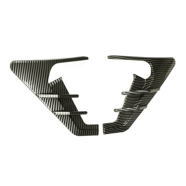 Side Camera Indicator Protection Cover, Water Proof Side Camera Turn Signal Covers Non Destruction Installation Anti Scratch For Car Glossy Black,Carbon Fiber Style