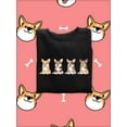 thumbnail image 3 of Corgi Puppies Banner Sweatshirt Women -Image by Shutterstock, Female XX-Large, 3 of 4