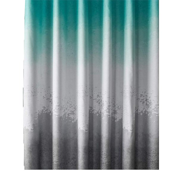 1.8*1.8m Nueva cortina de ducha gradiente azul negro partición de baño cortina decoración de baño