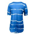thumbnail image 5 of Puntoco Blusas sueltas de manga corta con cuello redondo y estampado informal para mujer Puntoco Puntoco-1129, 5 of 5