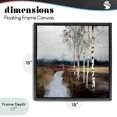 thumbnail image 4 of Stupell Industries Transitional Birch Creek River Black Floating Frame Canvas Art, 18 x 18, by Kim Curinga, 4 of 8