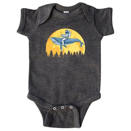 

Inktastic Astronaut Space Whale Moon Gift Baby Boy or Baby Girl Bodysuit