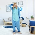 thumbnail image 4 of Forfamy Onesie Pajamas Unisex Adult for Women Men Animal Costume Cute Onesies Flannel Cartoon Cosplay Halloween Sleepwear, 4 of 6