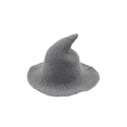 thumbnail image 2 of Aunavey Women Halloween Witch Hat Wool Knitted Wide Brim Foldable Pointed Cap for Party Masquerade Cosplay Daily, 2 of 2
