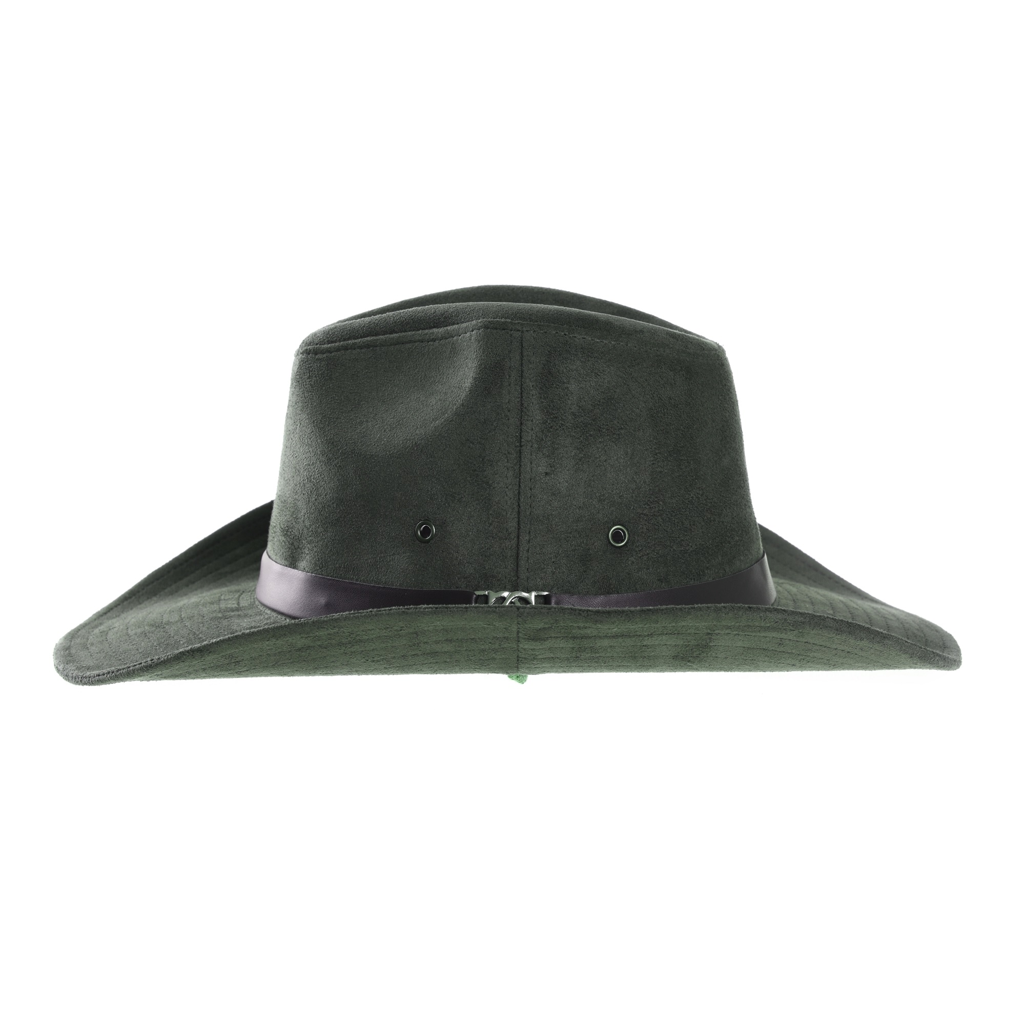 WITHMOONS Suede Indiana Jones Hat Outback Hat Fedora with Cord CD8858