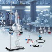 SKYSHALO Lab Stand 23.6" Rod Support Laboratory Retort Support Stand With Clamps