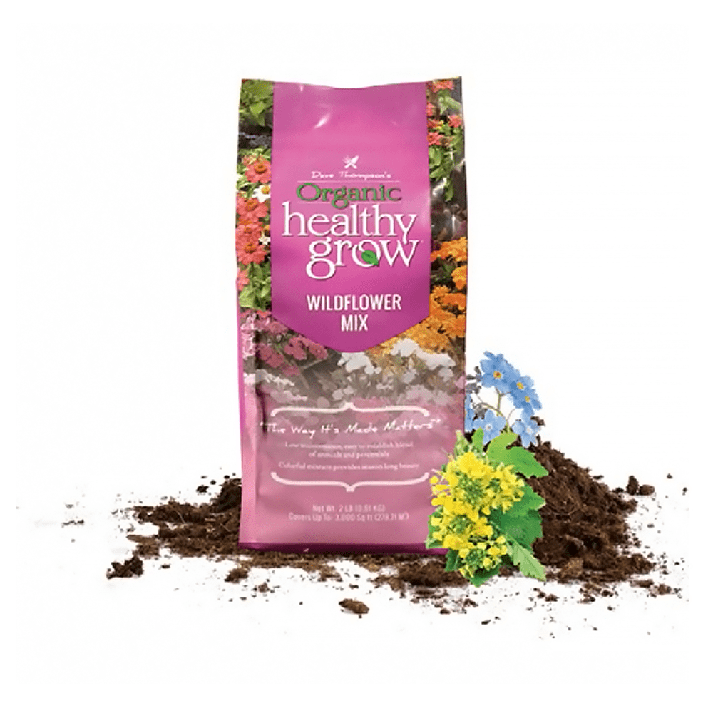 Organic Healthy Grow Wildflower Garden Plant Food Fertilizer, 2 lb Bag