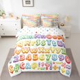 thumbnail image 2 of Castle Fairy Teens Monogrammed Letter Initial 7-Piece Bedding Comforter Set,Colorful Number King Bedding Sets,Kawaii Cute Ultra Soft Bed Sheets,Super Cozy Room Decor, 2 of 8