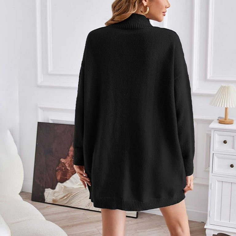 cfhntfmh Women's Sweaters Fall Winter Casual Trendy Turtleneck