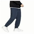 thumbnail image 5 of Jogging Athletic Pants for Man Heavy Cotton Elastic Waist Drawstring Binding Leg Trousers Solid Color Sweatpants, 5 of 6