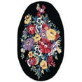 thumbnail image 2 of Safavieh Chelsea Ainsley Floral Area Rug, Black/Rose, 5' x 8' Oval, 2 of 11