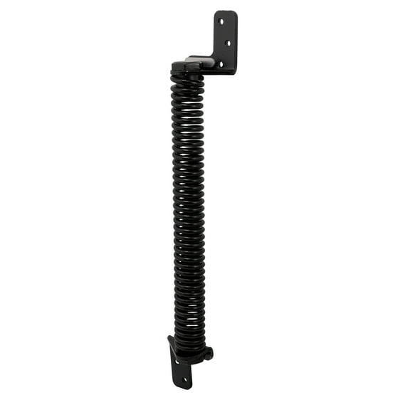 Self Closing Gate Spring, 10 in., Steel, Black, Adjustable