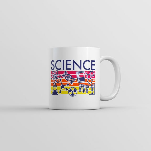 Science Stripes Mug Funny Sarcastic Awesome Scientific Graphic Coffee Cup