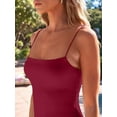 thumbnail image 3 of Womens Summer Casual Slip Dresses Spaghetti Strap Bodycon Maxi Dress Wine Red XS, 3 of 6