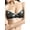 Black Blush, variant on Women Lace Padded Underwire Demi Bra (34A-36D)