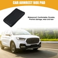 thumbnail image 2 of Unique Bargains 31x16x5cm 12.20"x6.30"x1.97" Universal Car Armrest Box Pad Armrest Booster Pads Faux Leather Black, 2 of 6
