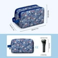 thumbnail image 3 of Toiletries Bag,Blue Baseball Silhouette Pattern Mens Womens Toiletry Bag Bathroom Bag,Waterproof Toiletry Travel Bag Dopp Kit Shaving Bag 11x6.3x5.1 Inch, 3 of 5
