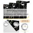 thumbnail image 5 of Sparrow Black Out Curtains 63 Inch Long, Room Darkening Draperies Curtains Panels, Spring Birds on The Branches Vintage Country Black Thermal Curtain for Bedroom Living Room 52"x63" 2 Panels, 5 of 8