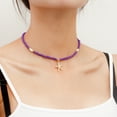 thumbnail image 6 of Cute Pendant Necklace Clavicle Chain Temperament Choker Simple Bohemian Beaded Necklace Statement Jewelry, 6 of 8