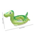 thumbnail image 2 of Anillo de natación inflable con asa, círculo flotante para bebés, lindo círculo de natación de dinosaurio para fiestas acuáticas en la playa y la piscina en verano, 2 of 8