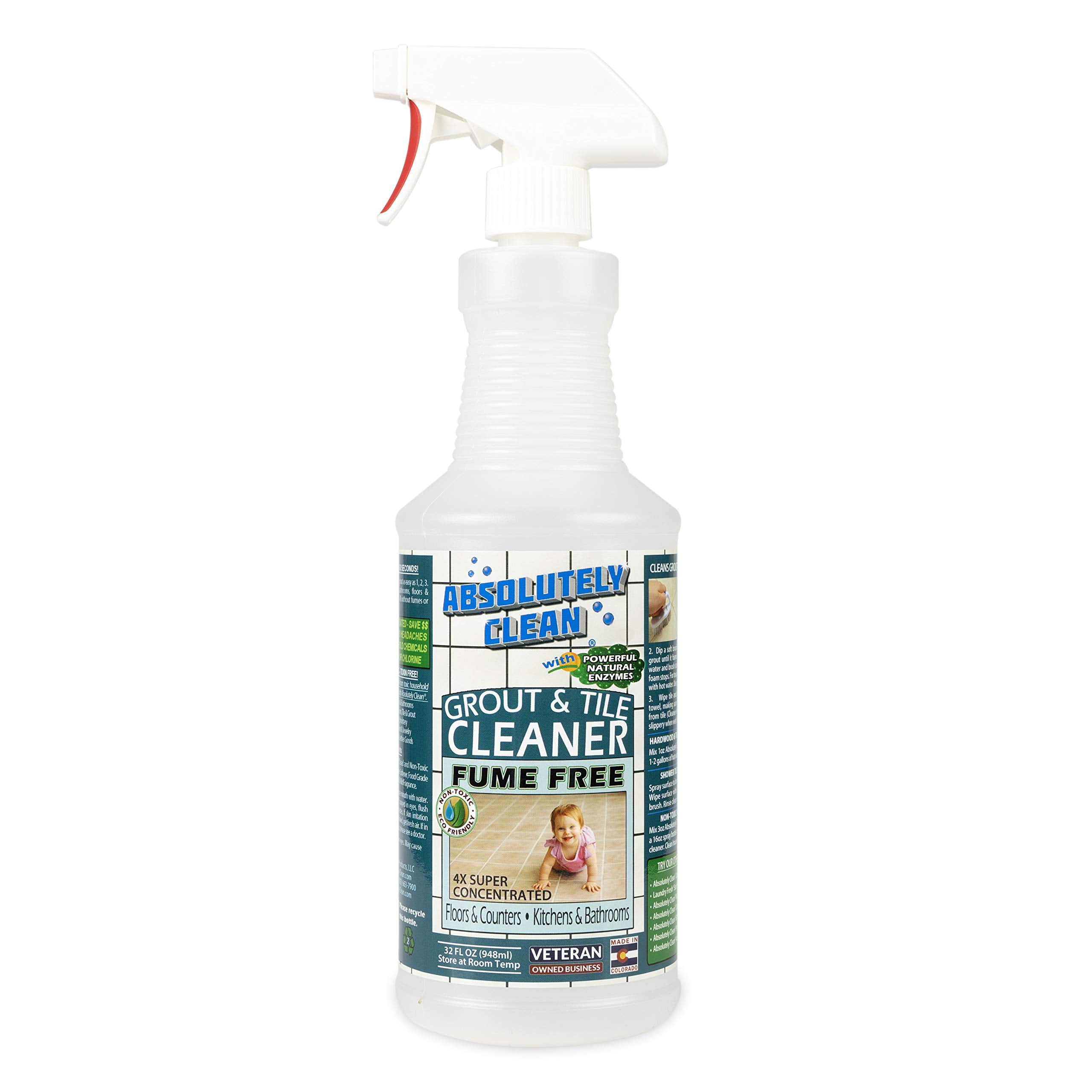 AMAZING GROUT CLEANER Best Grout Cleaner For Tile and Grout Cleaning, Natural Enzymes Clean