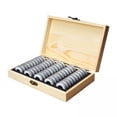 thumbnail image 1 of Caja de almacenamiento Sunnimix madera estuche porta monedas, 1 of 8