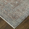 thumbnail image 3 of Feizy Marquette Transitional Medallion, Blue/Red/Gray, 5' x 7' 2" Area Rug, Stain Fade Resistant Pet & Kid Friendly, Area Rug for Living Room and Bedroom, 3 of 8