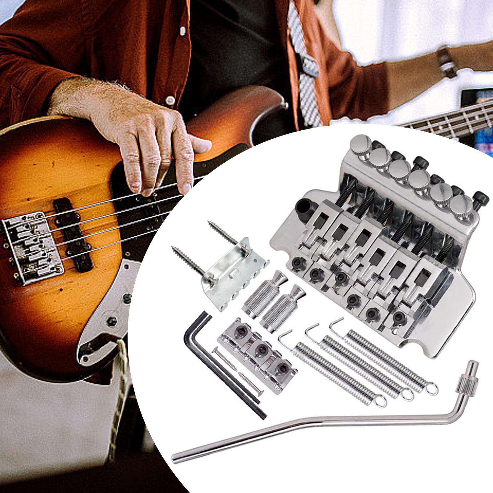 LeeQinersw Guitar Tremolo Bridge Portable Electric Guitar Replacement Electric Guitar Parts argent