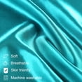 thumbnail image 7 of PiccoCasa Satin Pillowcases Standard Pillow Covers Set of 2, Queen Teal, 7 of 7