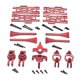 thumbnail image 5 of Kit de actualización de metal, duradero, fácil de usar, piezas de repuesto, piezas de automóvil, copa de dirección RC Rojo, 5 of 6