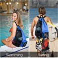 thumbnail image 2 of Swim Bag, Vented Mesh Swim Backpack, Lightweight Swimmers Mesh Bag for Swimming Gear Snorkeling Equipment, 2 of 7