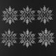 thumbnail image 3 of 24 Piezas 14x15x2cm ANGGREK Icicle Snowflake Ornaments Set, 3 of 8