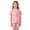 Pink, variant on Big Girls Two Piece Outfits Print Short Sleeve Tops and Shorts Nightwear Outfits Size 10-11T