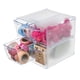 thumbnail image 1 of Organizador de cubos Deflecto, apilable, 4 cajones, transparente, 6 x 6 x 18 cm, 1 of 9
