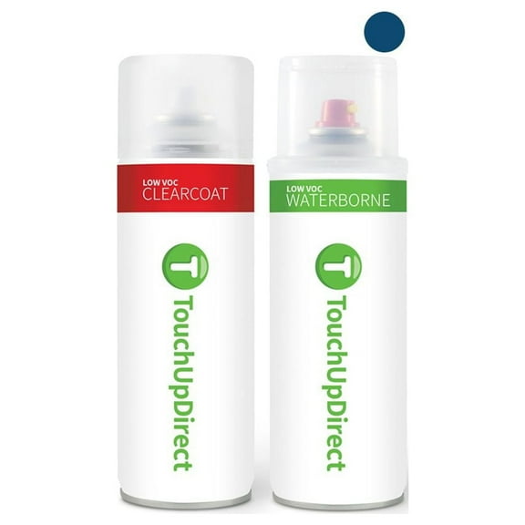 TouchUpDirect RBG Medium Blue Metallic Compatible With Nissan Exact Match Touch Up Paint Aerosol - Essential Kit