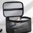 thumbnail image 5 of YIEMEEN Portable Nylon Cosmetic Pouch For Travel Double Toiletry Organizers Makeup Bag, 5 of 8