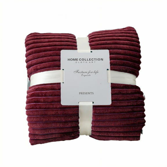 AUQ Throw Blanket,Minimalist Solid Hue Cute Blanket,Stylish Home Look Bed Throw Blanket,Red,51*60in