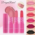 thumbnail image 4 of Waterproof Rose Red Velvet Matte Lipstick Moisturizing Long Lasting Stars Not Easy To Fade 9 ColorsNude Lip Tint Black Lipstick, 4 of 5