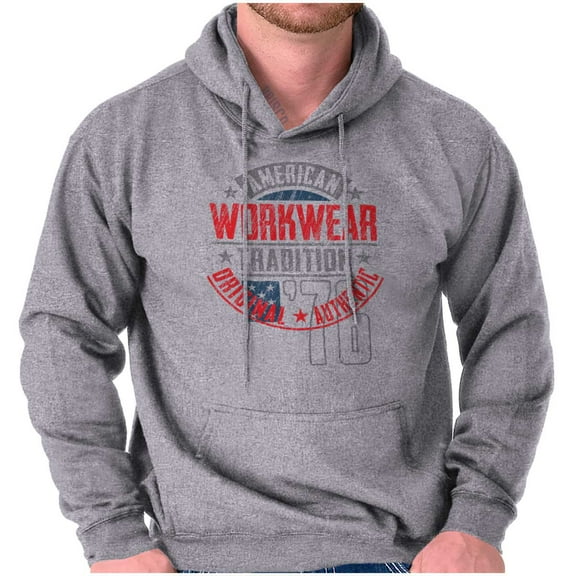 Patriotic American Workwear Tradition Hoodie Sweatshirt Women Men Brisco Brands S