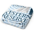 thumbnail image 2 of Case Western Reserve University Logo Fleece Blanket, Very Soft Microfiber Flannel Blanket for Couch Warm and Cozy for All Seasons, 2 of 6