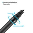 thumbnail image 3 of Carbon Fiber Extendable Selfie Stick with 1/4 Inch Screw - Lightweight, 4-Level Adjustable Length (37cm to 1.5m) - Compatible with Insta 360 One X/X2/One R, Action Cameras, Smartphones - Includes, 3 of 6