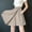 Khaki, variant on Only Moment Tennis Skirts for Women with Shorts Polyurethane Fiber Solid Basic Versatile Stretchy Flared Pleated Skater Mini Skirts Mini Skorts for Wowomen Black,M